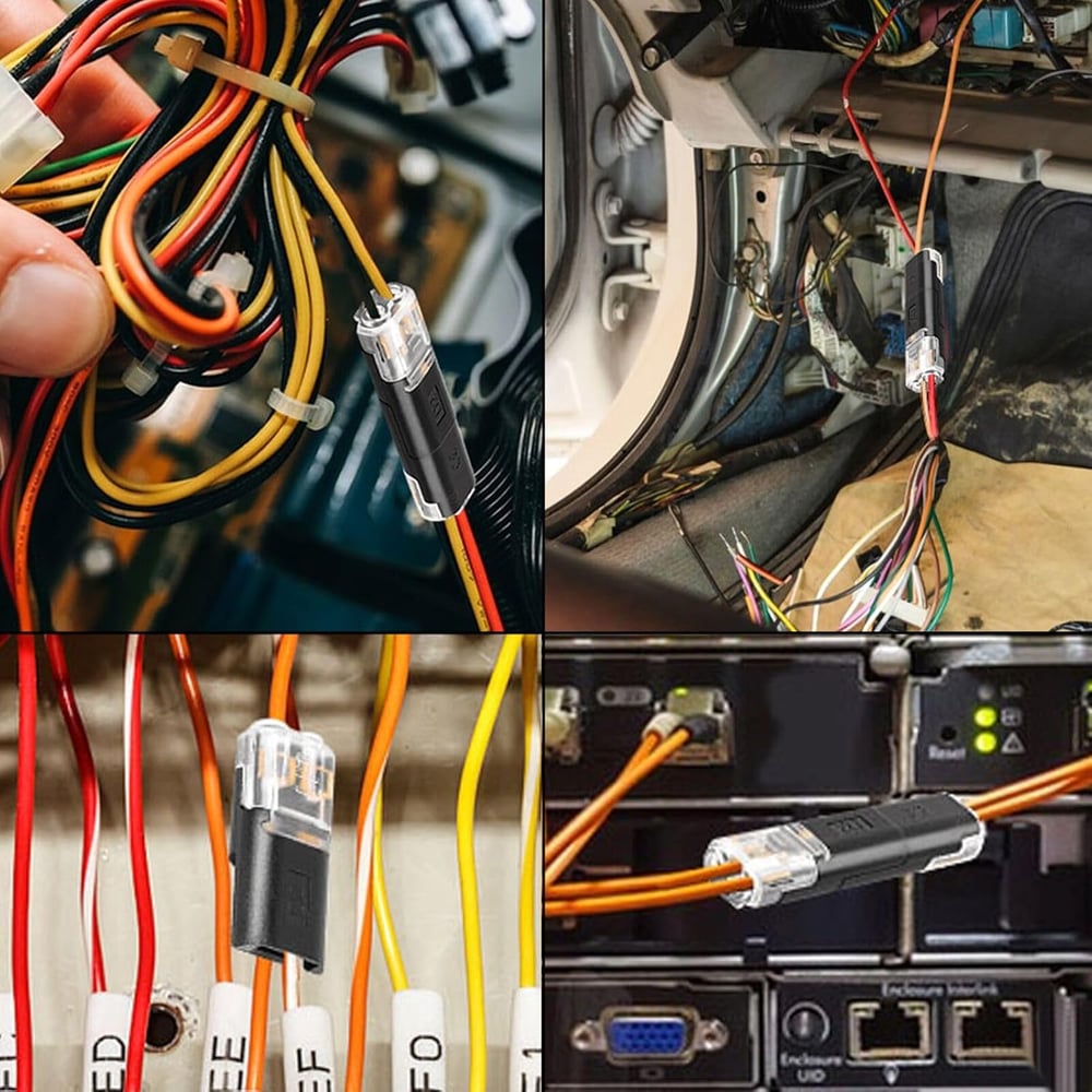 QuickLink Pro™ Kabelanslutning – Verktygsfri koppling för elektriska ledningar (50 stycken)
