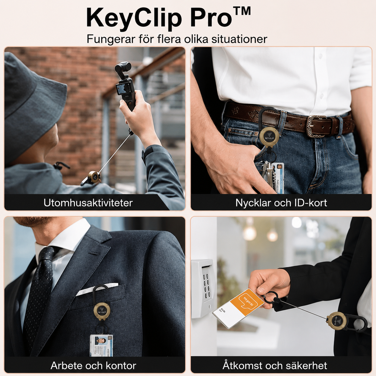 KeyClip Pro™ Karbinhake – Smidig och säker organisering av nycklar varje dag