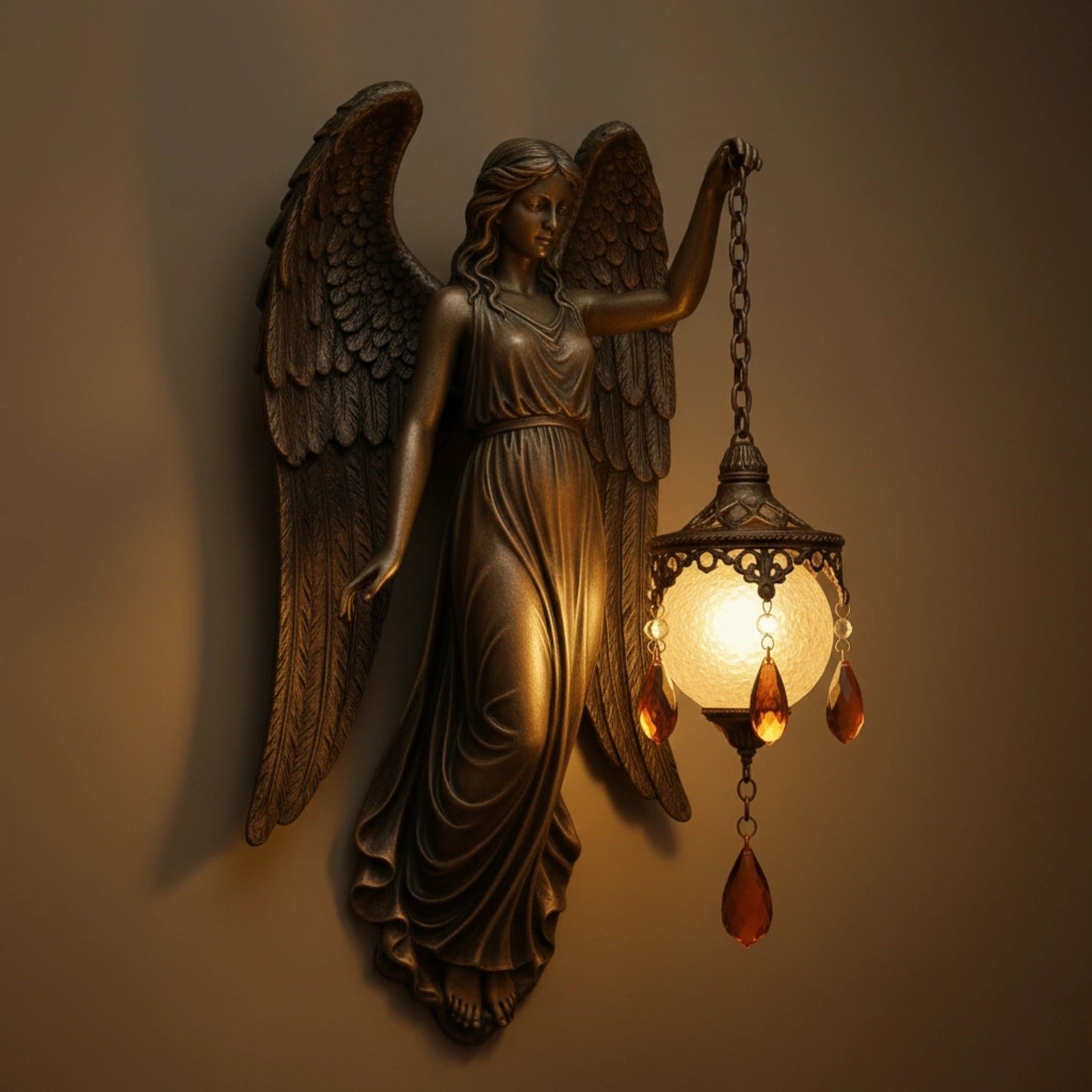 MystiGlow™ Skulptural Vägglampa – Konstnärlig belysning med magisk atmosfär