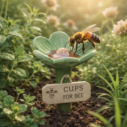BeeBloom Pro™ Vattenstation – Hjälp bin och fjärilar med en vacker blomskål