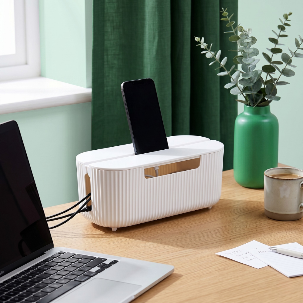 WireBox Max™ Kabelbox – Smidig förvaring för skrivbord, hem och kontor