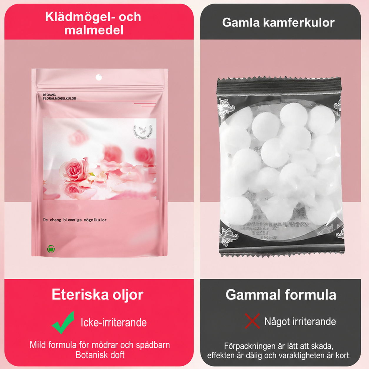 Håll Garderoben Fräsch – Kamferkulor med Blommig Doft