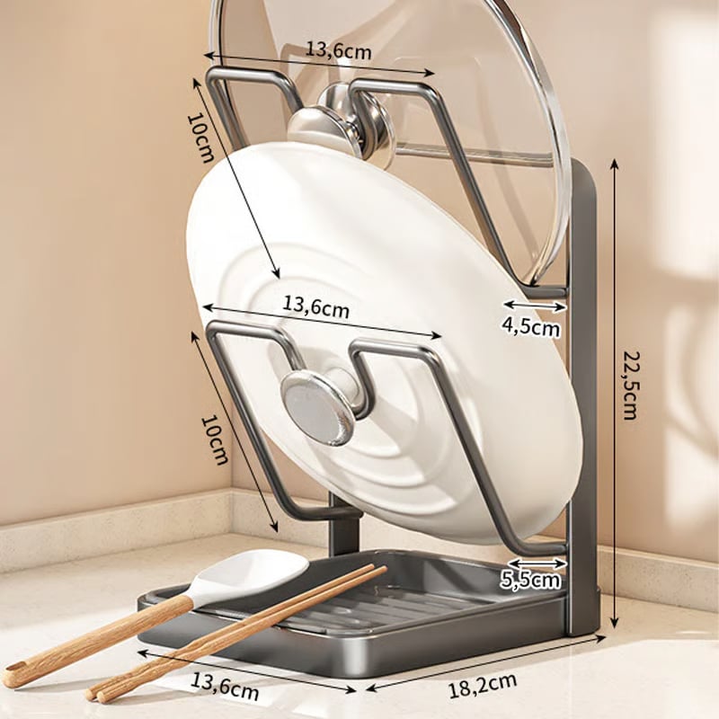 CookStand Max™ Köksställ – Håll locket stabilt och bänken renare