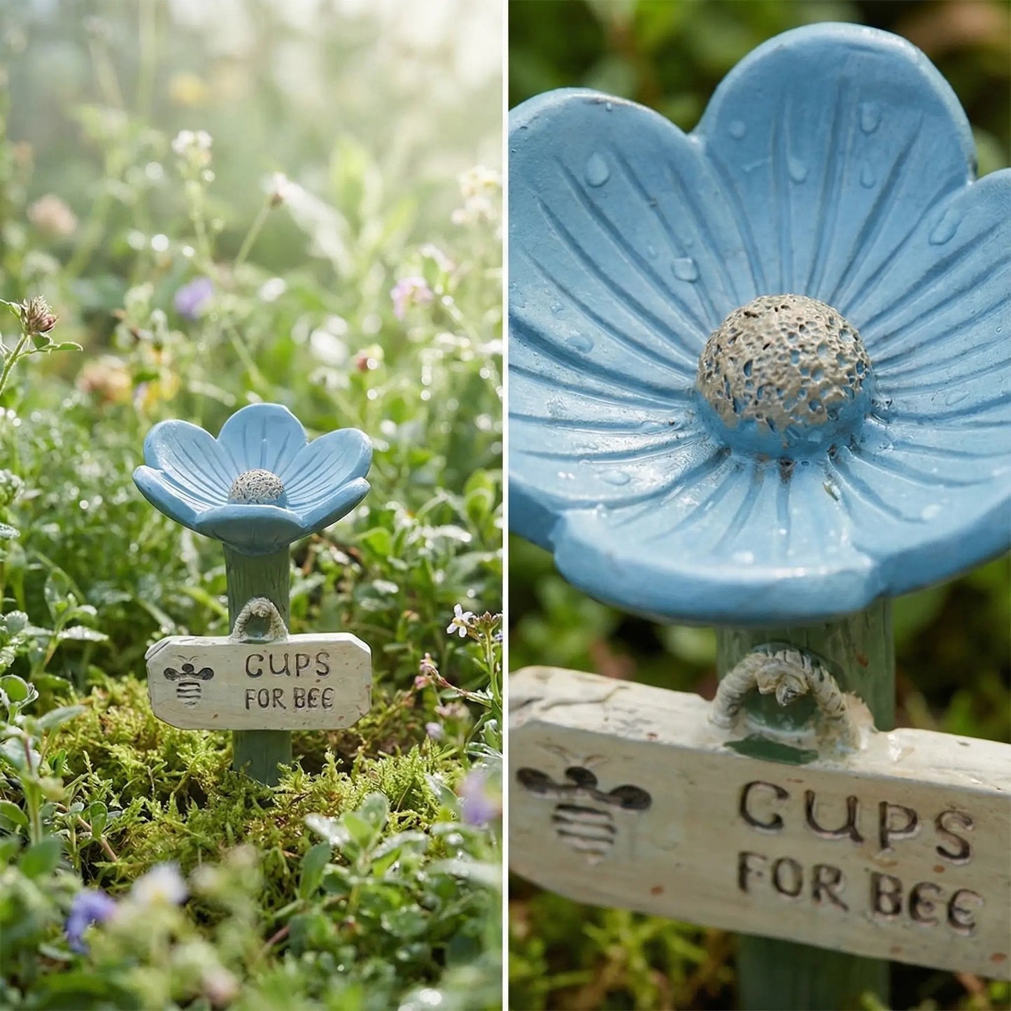 BeeBloom Pro™ Vattenstation – Hjälp bin och fjärilar med en vacker blomskål