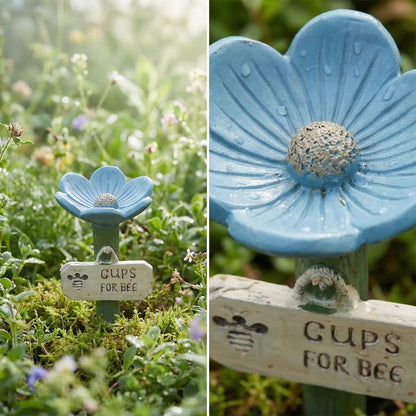 BeeBloom Pro™ Vattenstation – Hjälp bin och fjärilar med en vacker blomskål