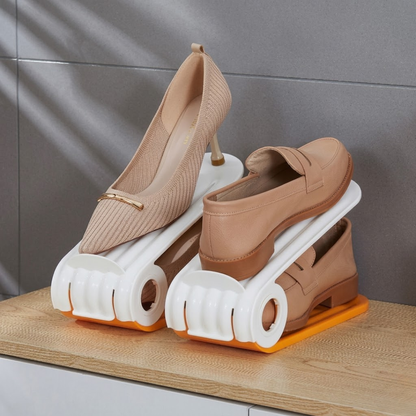 PladsSko Pro™ Skoförvaring – Skapa mer ordning och frigör plats direkt (4 stycken)