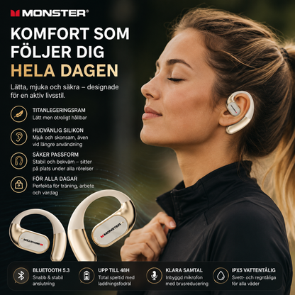 Monster AeroBeat™ Sporthörlurar – Trådlös frihet för träning och vardag