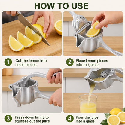 FreshPress™ Fruktpress – Pressa varje droppe med minimal ansträngning