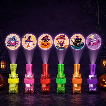 Halloween Pattern Finger Projector Lights (4 pack)