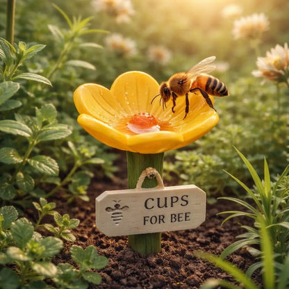 BeeBloom Pro™ Vattenstation – Hjälp bin och fjärilar med en vacker blomskål