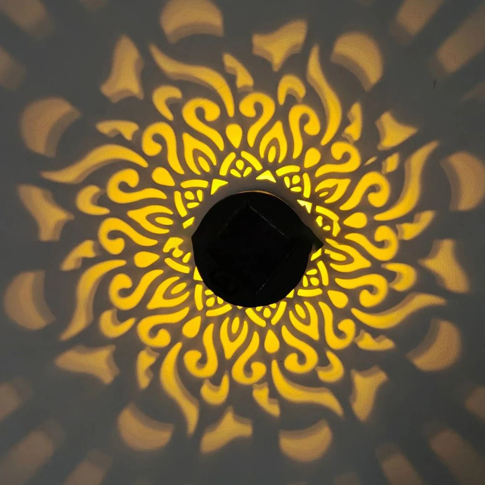 SunPattern Light™ Utelampa – Stämningsfull belysning för vägg, bord och uteplats