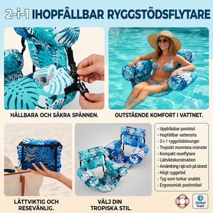 FloatLounge Pro™ Poolfåtölj – Flyt bekvämt hela sommaren