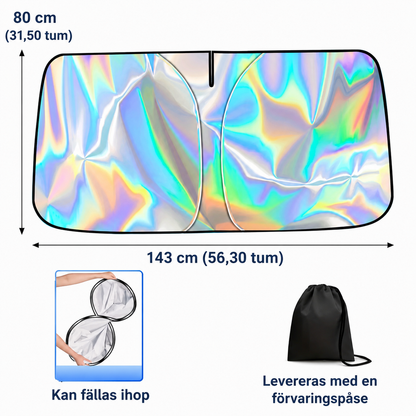 CoolShield Pro™ Solskydd för Vindruta – Håller bilen sval och skyddar interiören