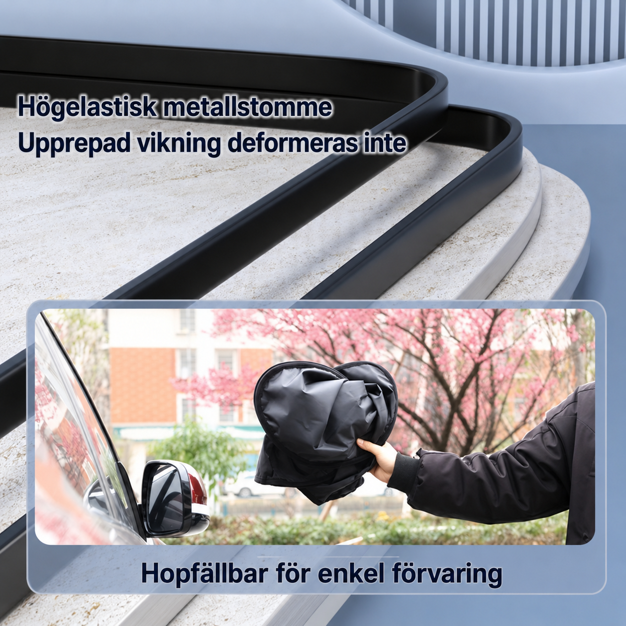 CoolShield Pro™ Solskydd för Vindruta – Håller bilen sval och skyddar interiören