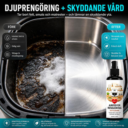 AirClean Pro™ Airfryer-rengöring – Tar bort fett och fastbrända matrester enkelt (3 stycken)