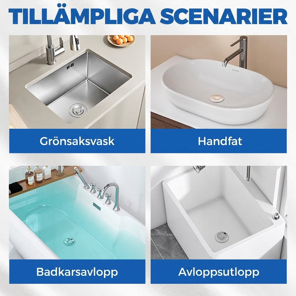 SinkGuard™ Avloppssil – Håll diskhon fri från matrester och smuts