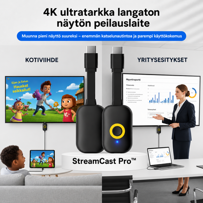 StreamCast Pro™ trådløs skjermdeling – Større bilde, direkte på TV-en din