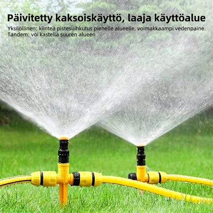 Pyörivä automaattinen kastelujärjestelmä – Puutarhasadetin puutarhaan, nurmikolle ja terassille 🌿💦