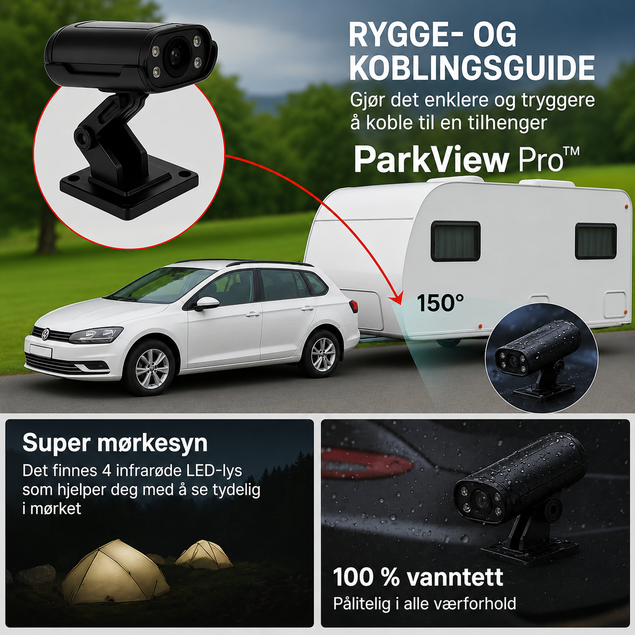 ParkView™ Backkamera – Tryggare parkering utan stress och gissningar