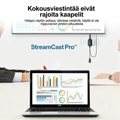 StreamCast Pro™ trådløs skjermdeling – Større bilde, direkte på TV-en din