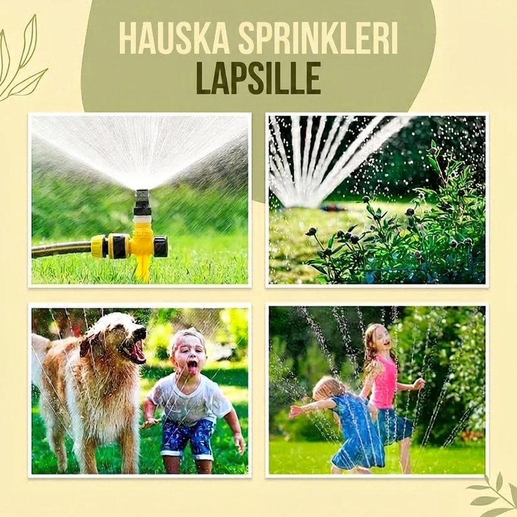 Pyörivä automaattinen kastelujärjestelmä – Puutarhasadetin puutarhaan, nurmikolle ja terassille 🌿💦