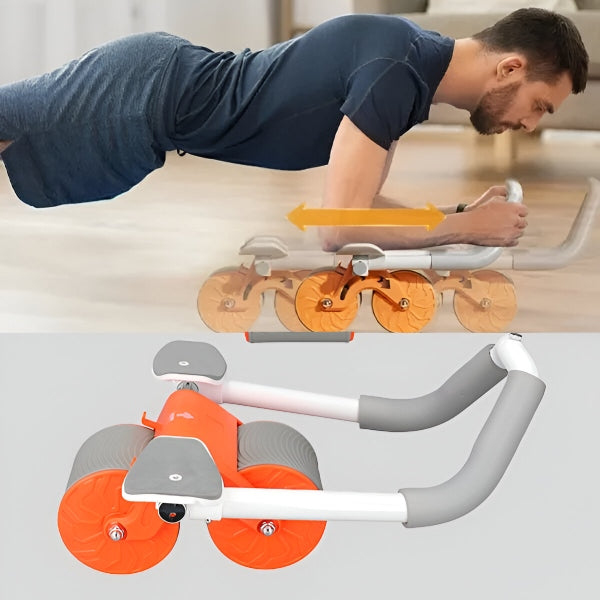 CoreFit Pro™ Maghjul – Automatisk återgång för effektiv magträning hemma