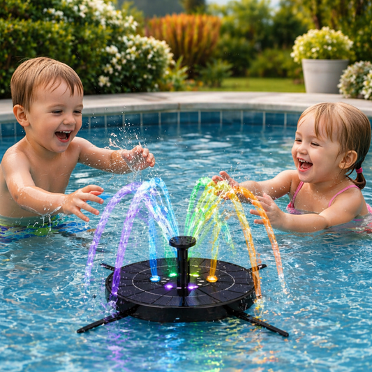 BubbleStream Kids™ Badleksak – Lekfull vattenfontän för bad, balja och utomhuslek