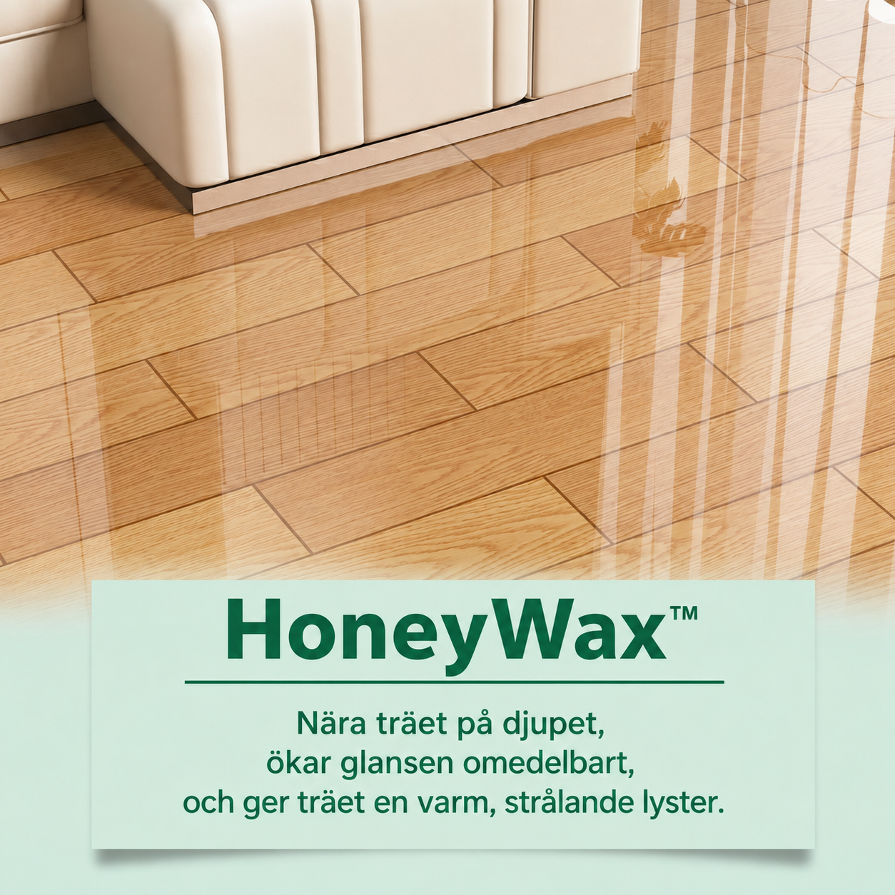 HoneyWax™ Möbelpolish med Bivax – För glans och skydd av träytor