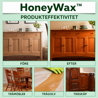 HoneyWax™ Möbelpolish med Bivax – För glans och skydd av träytor