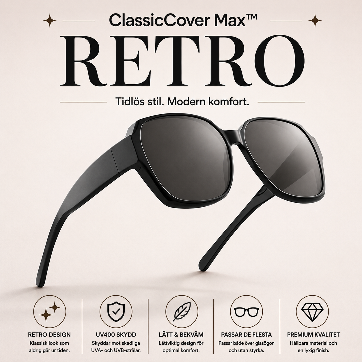 ClassicCover Max™ Sätesöverdrag – Retrodesign för ett mer personligt bilutrymme