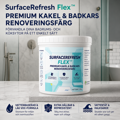 SurfaceRefresh Flex™ Renoveringsfärg – Skyddande yta för kakel och badkar