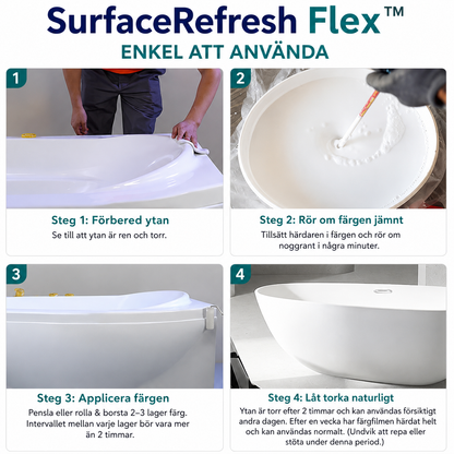 SurfaceRefresh Flex™ Renoveringsfärg – Skyddande yta för kakel och badkar