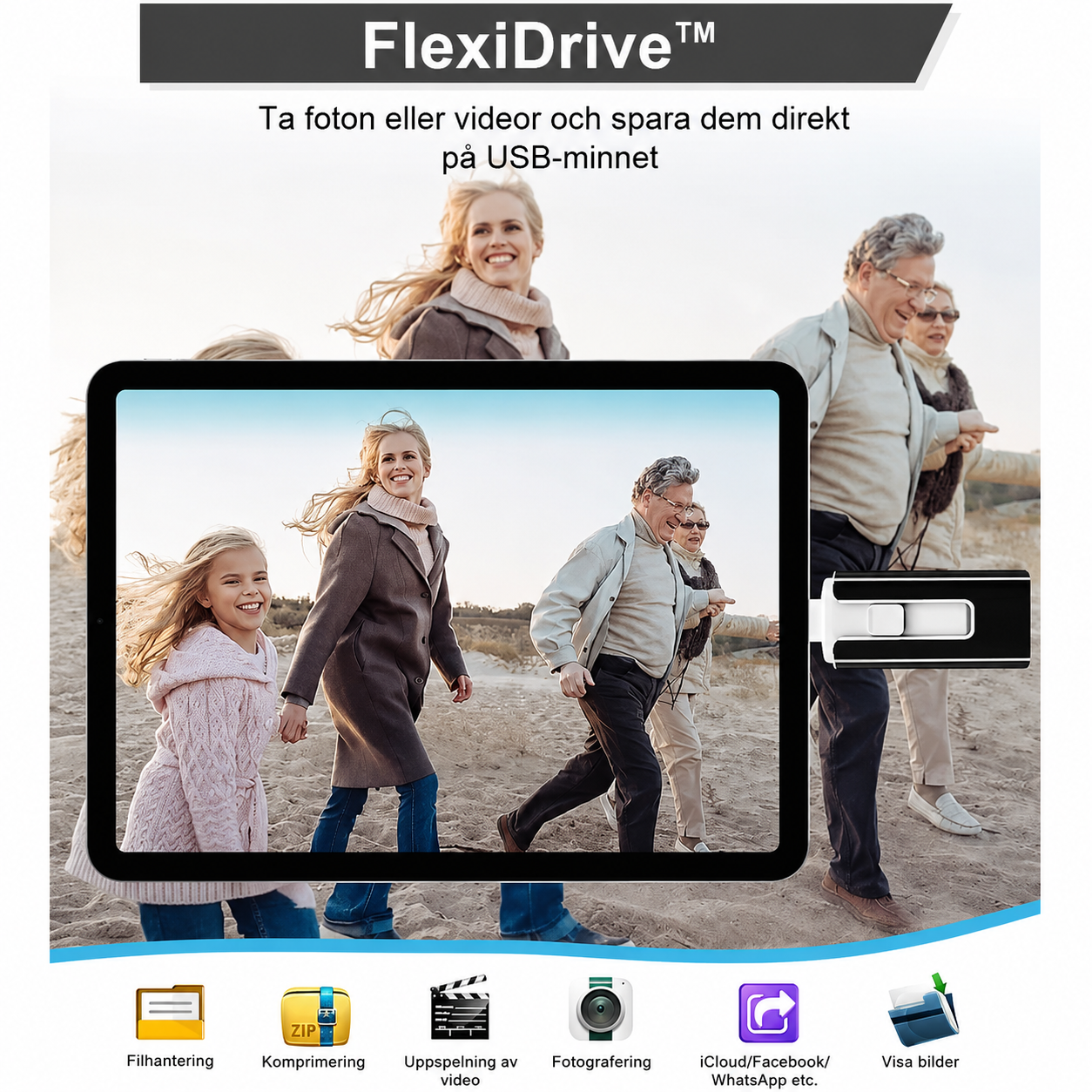FlexiDrive™ | Extra utrymme direkt i mobilen