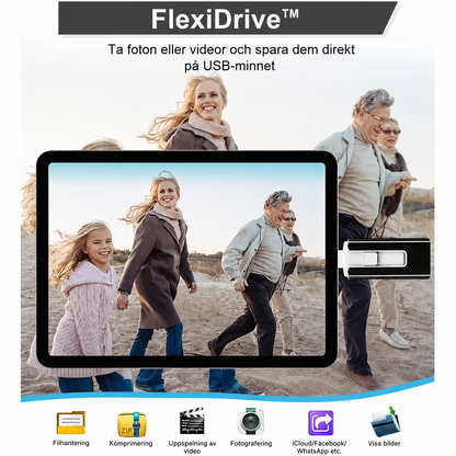 FlexiDrive™ | Extra utrymme direkt i mobilen