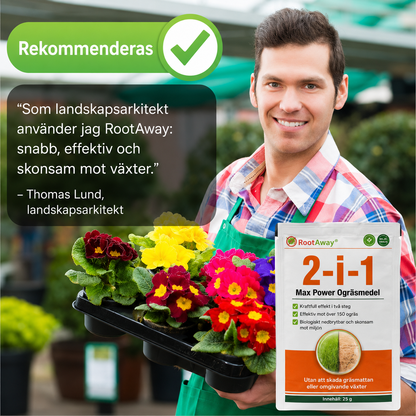 RootAway Pro™ Rotrensare – Hjälper till att lösa upp rötter och blockeringar i avlopp