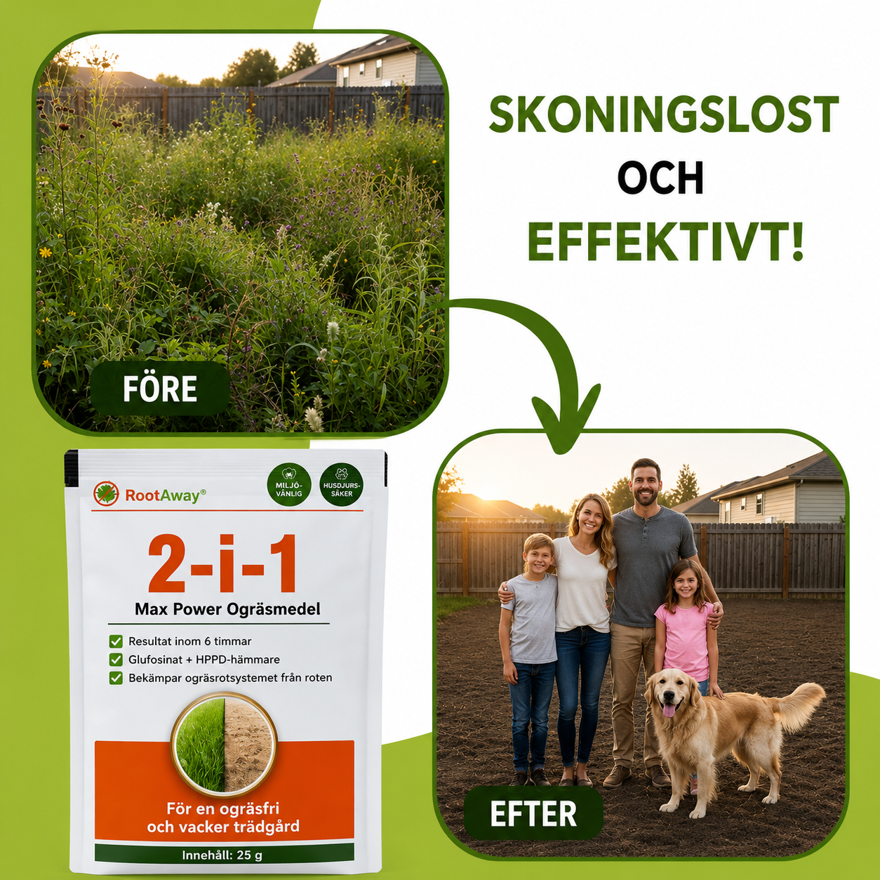 RootAway Pro™ Rotrensare – Hjälper till att lösa upp rötter och blockeringar i avlopp