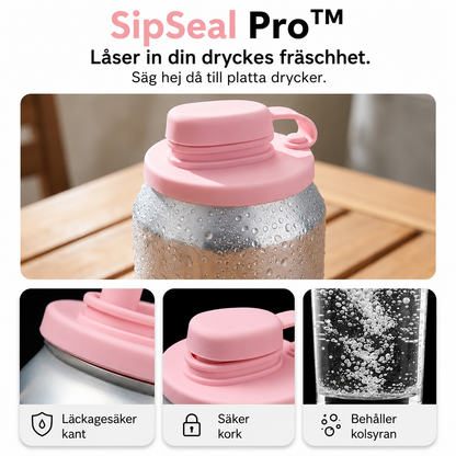 SipSeal Pro™ Burklock – Skydda drycken med silikonlock och sugrörsöppning