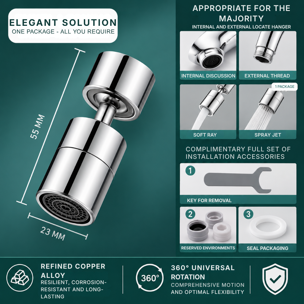 FlexiStrøm | 360-degree faucet
