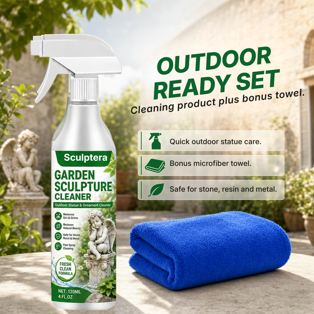 Sculptera™ Powerful Cleaning Spray for Garden Sculptures – Removes dirt and restores a fresh look 🗿