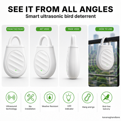 🐦No more problems with birds, animals, and grasshoppers! Portable keychain with ultrasonic bird repeller