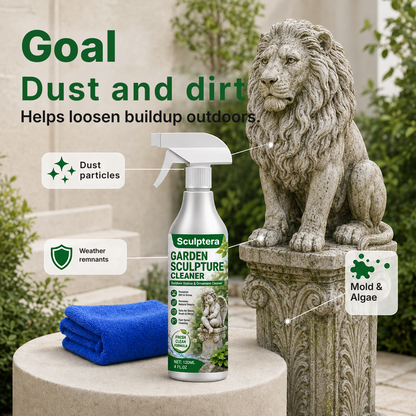 Sculptera™ Powerful Cleaning Spray for Garden Sculptures – Removes dirt and restores a fresh look 🗿