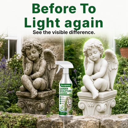 Sculptera™ Powerful Cleaning Spray for Garden Sculptures – Removes dirt and restores a fresh look 🗿