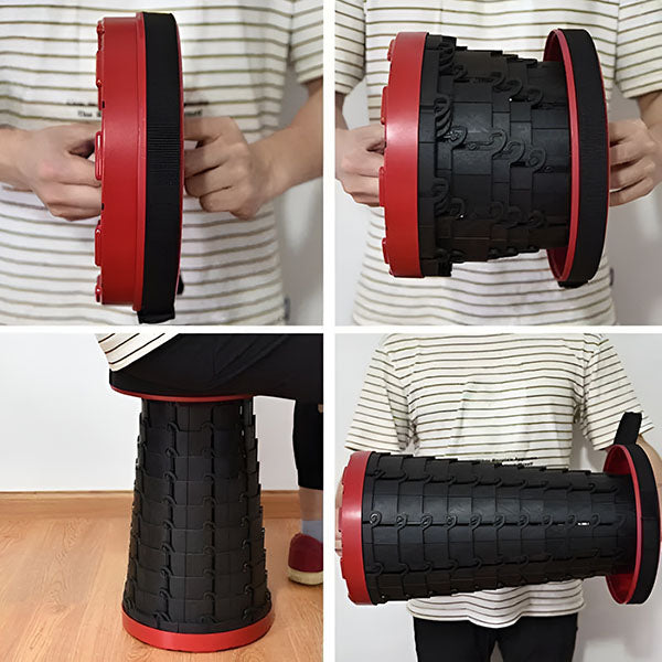 FlexSeat™ Hopfällbar Pall – Justerbar och kompakt sittlösning för alla tillfällen
