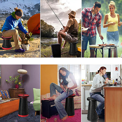FlexSeat™ Hopfällbar Pall – Justerbar och kompakt sittlösning för alla tillfällen