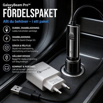 GalaxyBeam Pro™ Stjärnprojektor – Förvandla rummet till en magisk galax