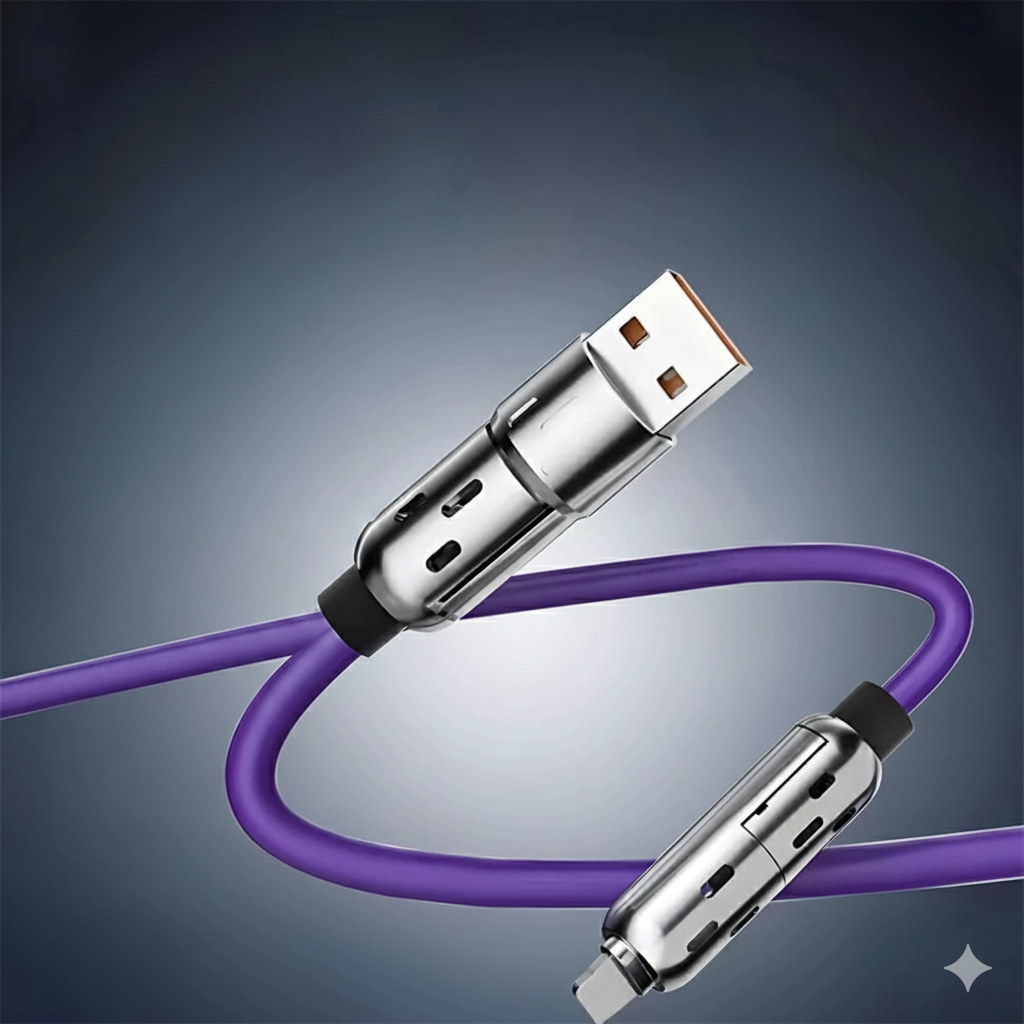 ChargeFlow Max™ Flerfunktionskabel – Snabbare laddning utan kabeltrassel