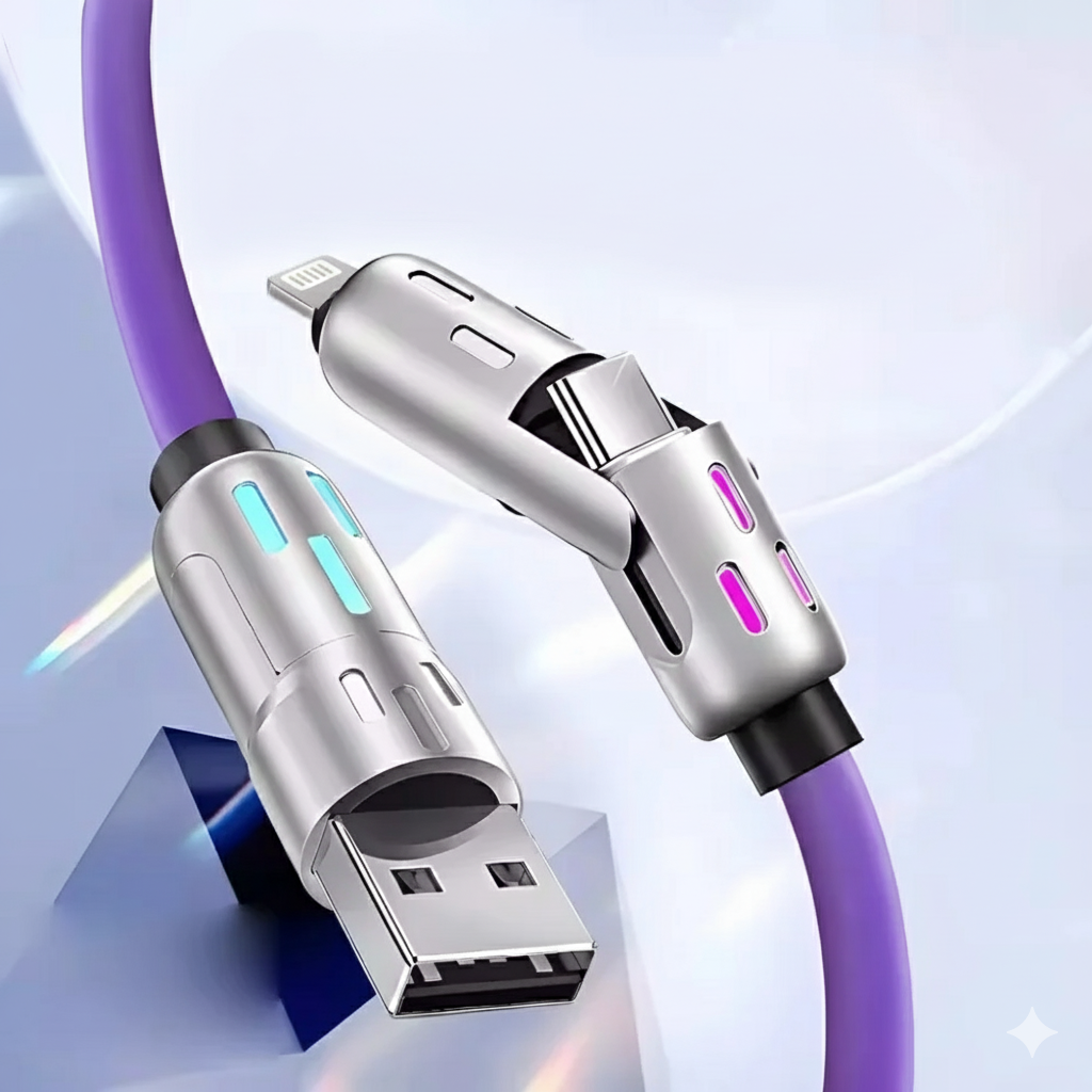 ChargeFlow Max™ Flerfunktionskabel – Snabbare laddning utan kabeltrassel