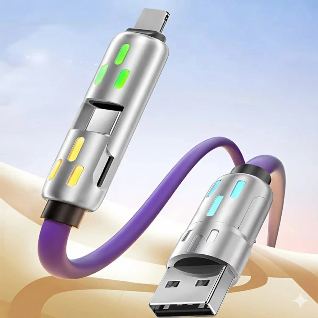 ChargeFlow Max™ Flerfunktionskabel – Snabbare laddning utan kabeltrassel