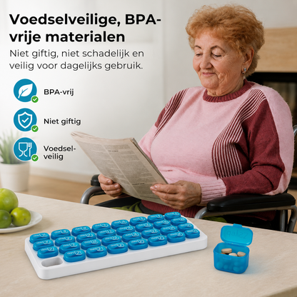 MediMonth Pro™ Pill Organizer – 31 dagars smart förvaring för dagliga rutiner