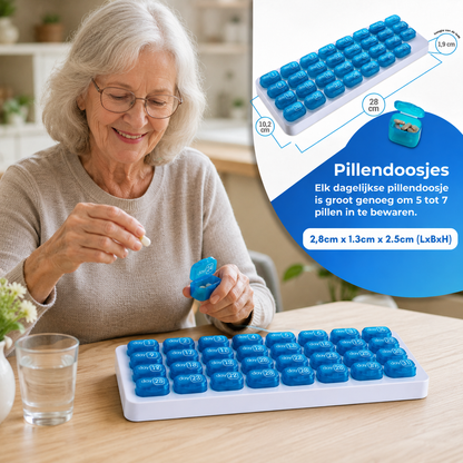 MediMonth Pro™ Pill Organizer – 31 dagars smart förvaring för dagliga rutiner